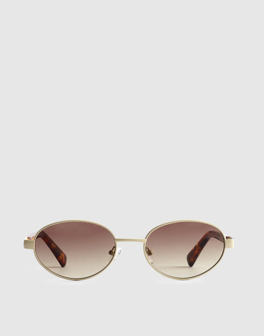 Madewell Wire Frame Oval Sunglasses White