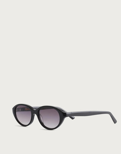 Madewell The Solina Oval Sunglasses True Black