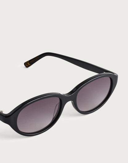 Madewell The Solina Oval Sunglasses True Black