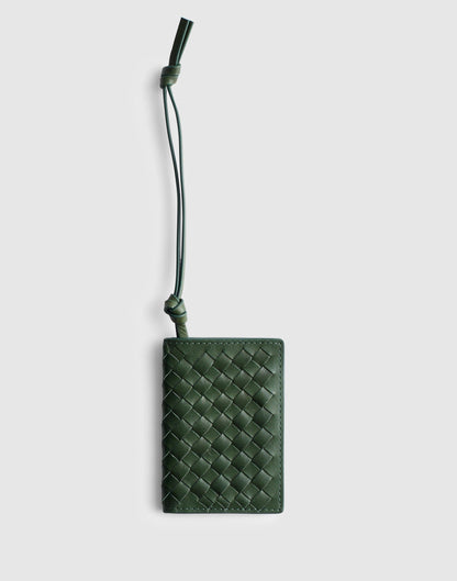 Madewell Woven ID Case Golf Green