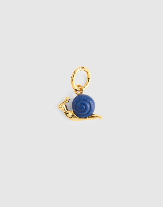 Madewell Semiprecious Snail Charm Antique Gold