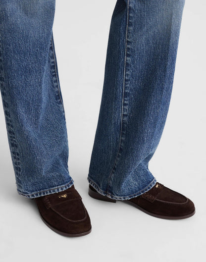 Madewell The Grayson Penny Loafer Dark Carob