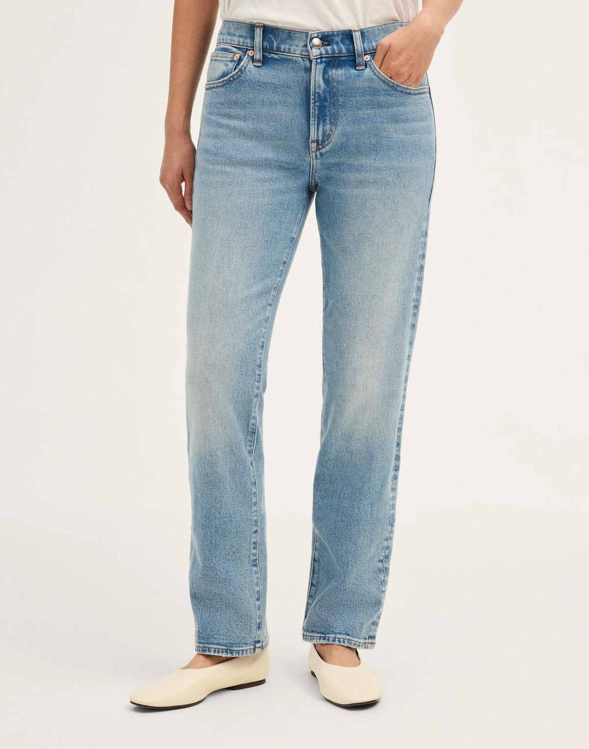 Madewell The Short Jules Slim-Straight Jean Raebrook Wash