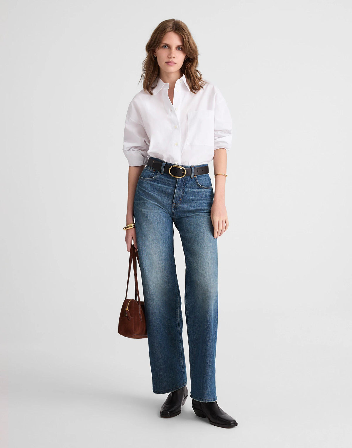 Madewell The Petite Perfect Vintage Wide-Leg Jean Harvey Wash
