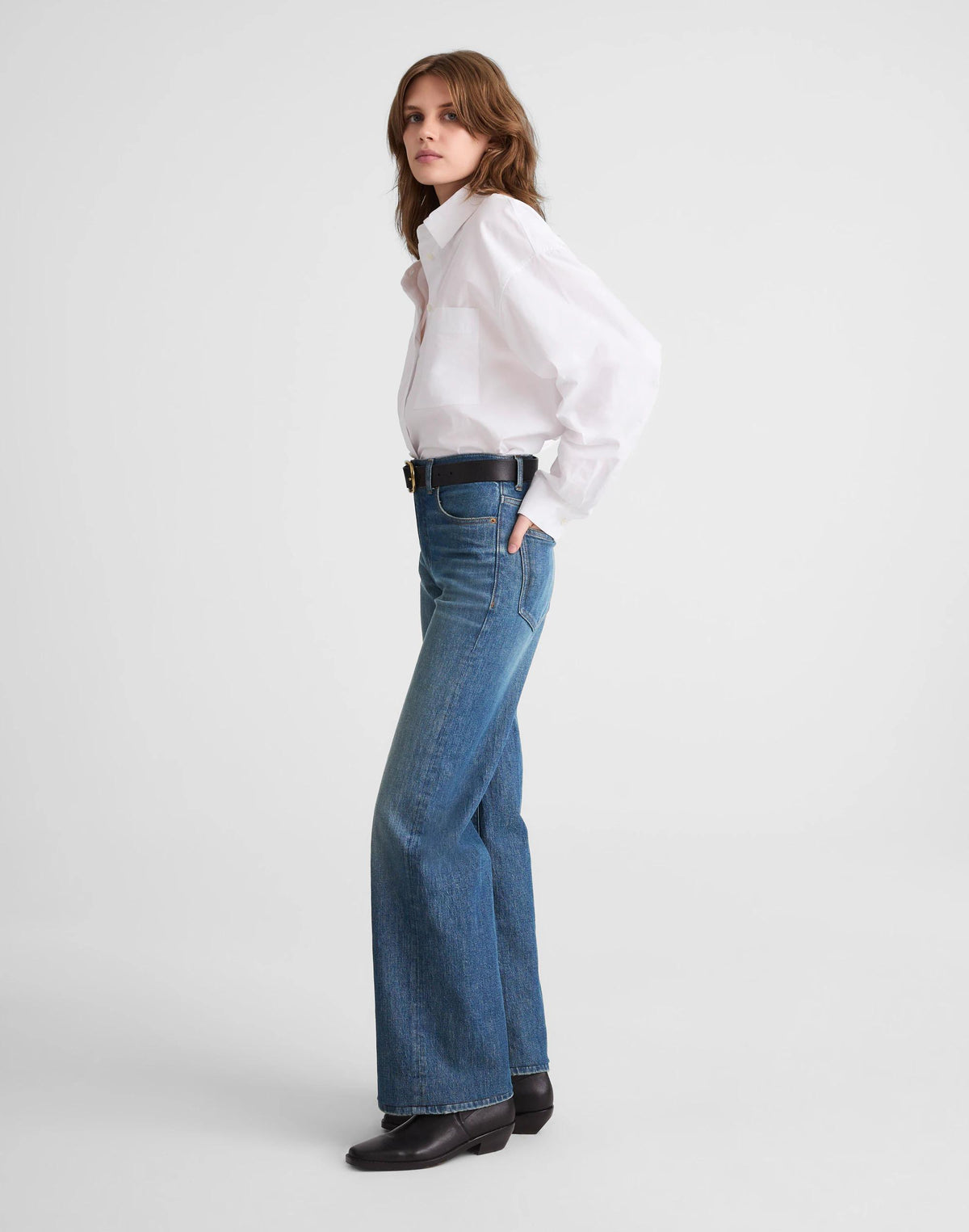 Madewell The Petite Perfect Vintage Wide-Leg Jean Harvey Wash