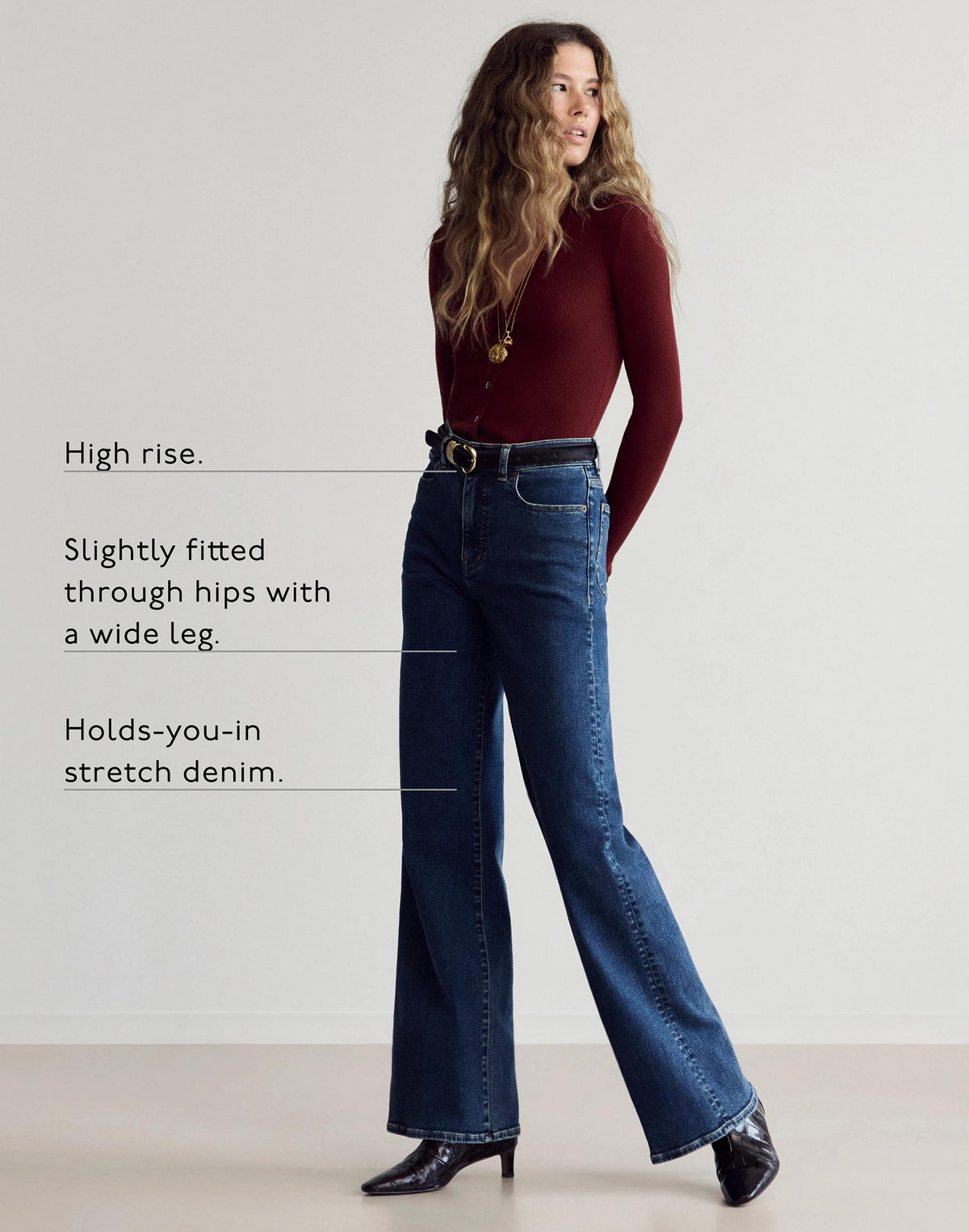 Madewell The Petite Wide-Leg Jean in Super Stretch Black Frost