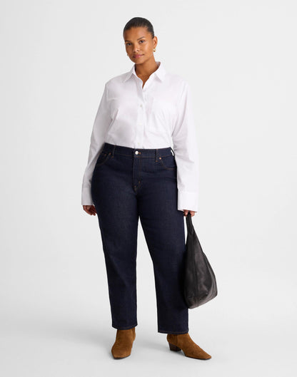 Madewell The Plus Jules Slim-Straight Jean Rinse Wash