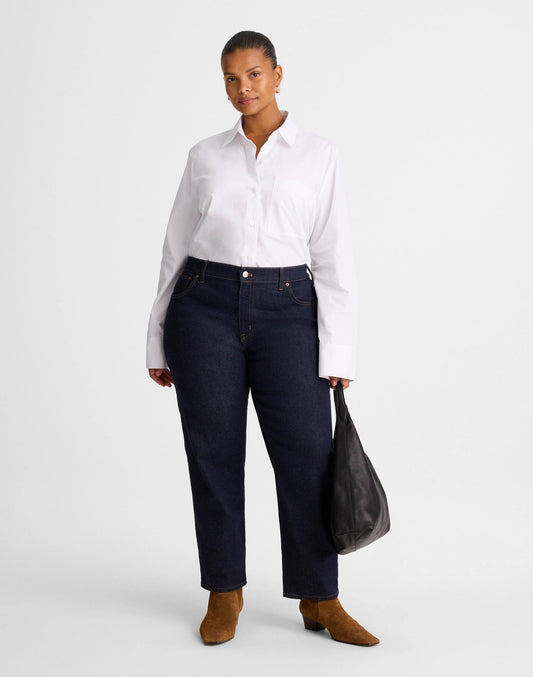 Madewell The Plus Jules Slim-Straight Jean Rinse Wash