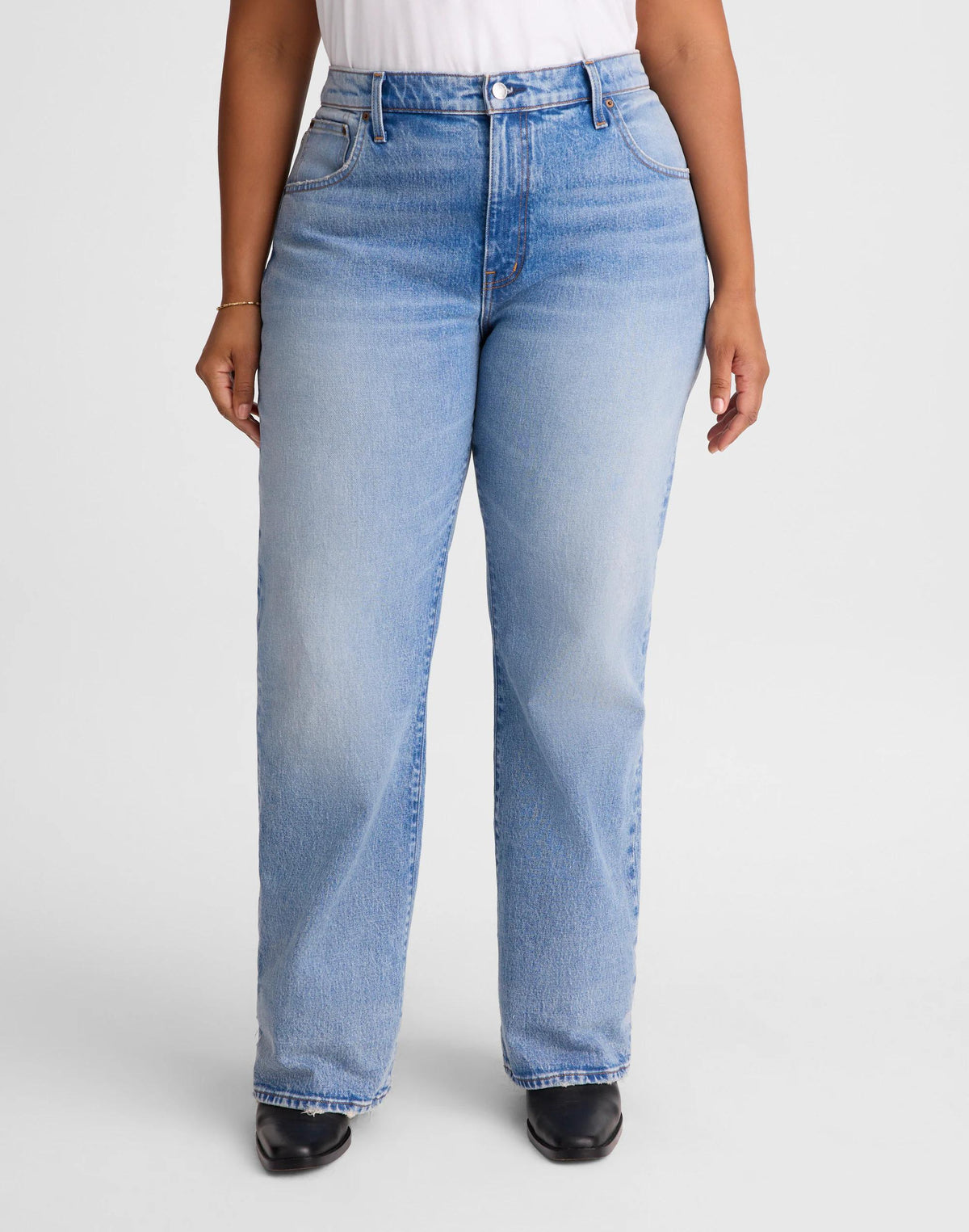 Madewell Plus Relaxed Bootcut Jeans Raebrook Wash