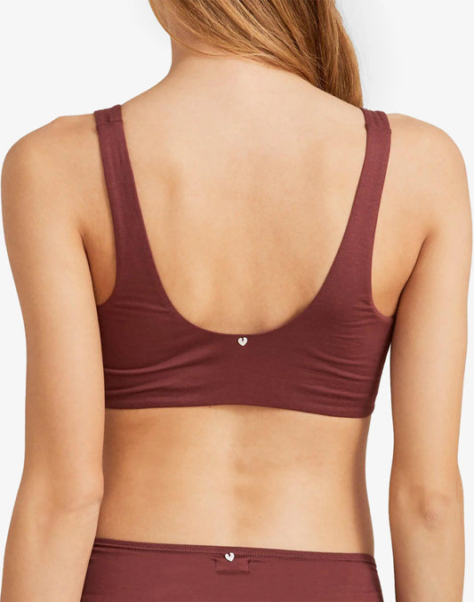 Madewell HATCH Collection® Maternity Skin To Skin Bra Dark Red