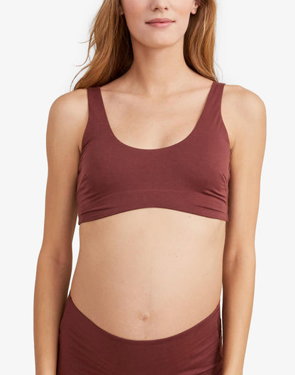 Madewell HATCH Collection® Maternity Skin To Skin Bra Dark Red