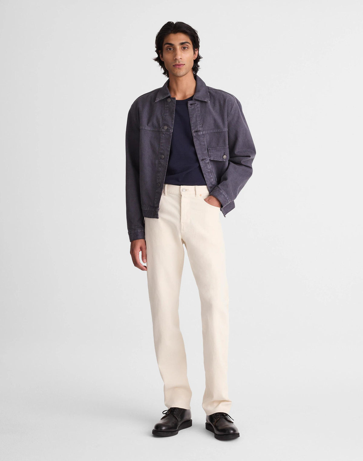 Madewell The 1991 Straight-Leg Jean in Artisan Comfort Selvedge Ecru