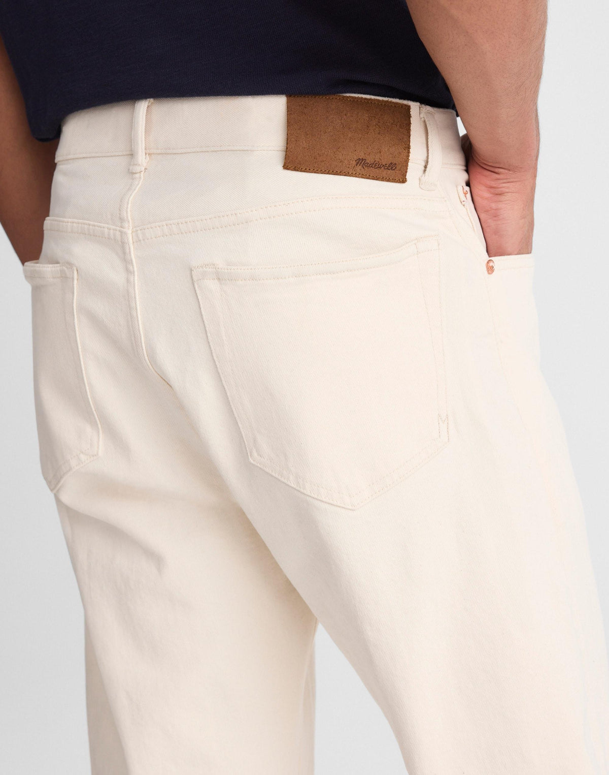 Madewell The 1991 Straight-Leg Jean in Artisan Comfort Selvedge Ecru