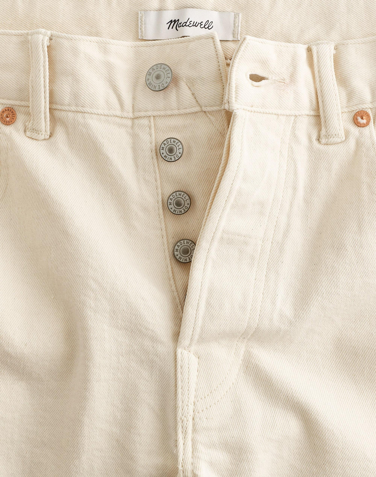 Madewell The 1991 Straight-Leg Jean in Artisan Comfort Selvedge Ecru