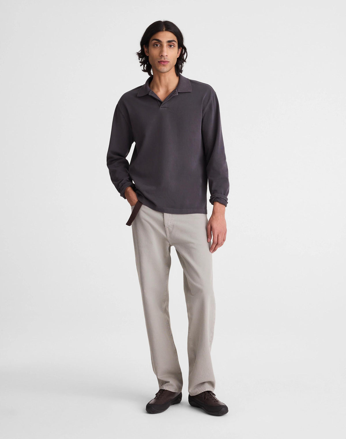 Madewell The 1991 Loose Straight Jean in Garment Dye Washed Olive