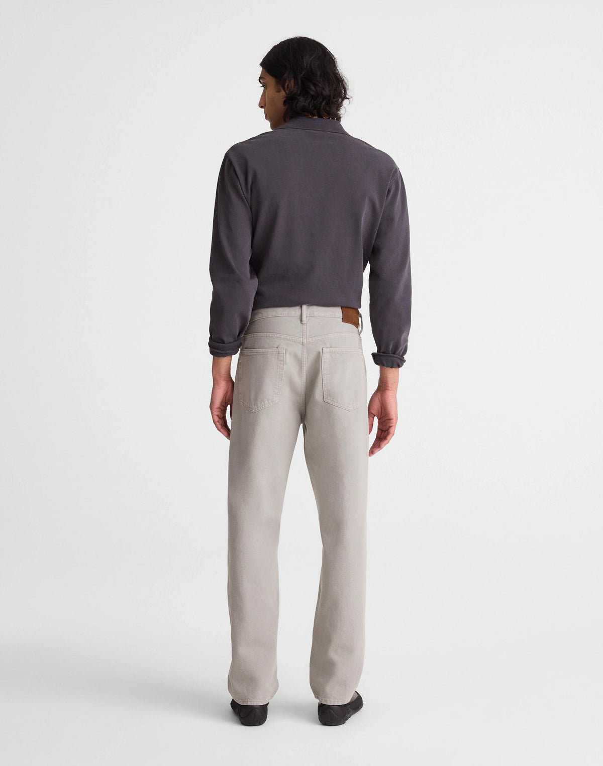 Madewell The 1991 Loose Straight Jean in Garment Dye Washed Olive