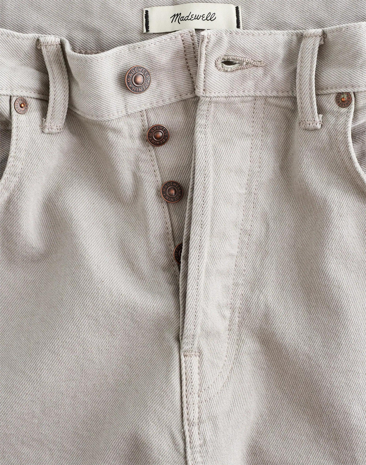 Madewell The 1991 Loose Straight Jean in Garment Dye Washed Olive