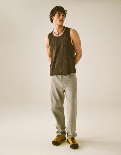 Madewell The 1991 Loose Straight Jean in Garment Dye Washed Olive