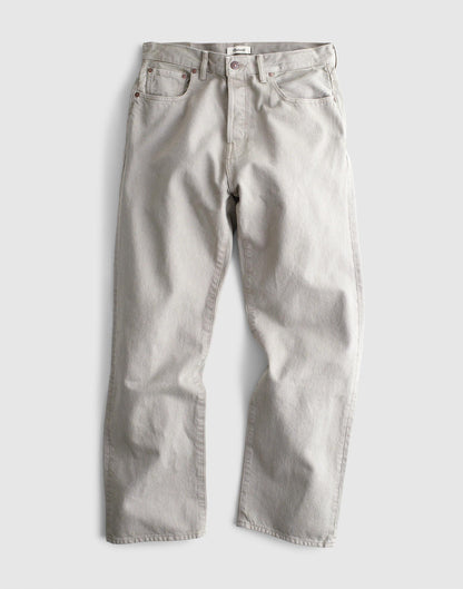 Madewell The 1991 Loose Straight Jean in Garment Dye Washed Olive