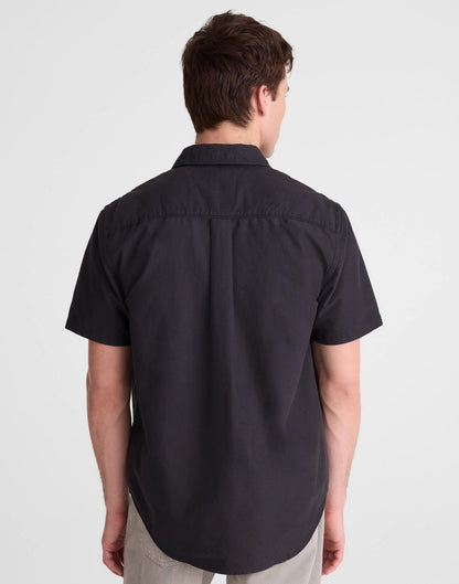 Madewell Short-Sleeve Single-Pocket Shirt in Allday Oxford Licorice