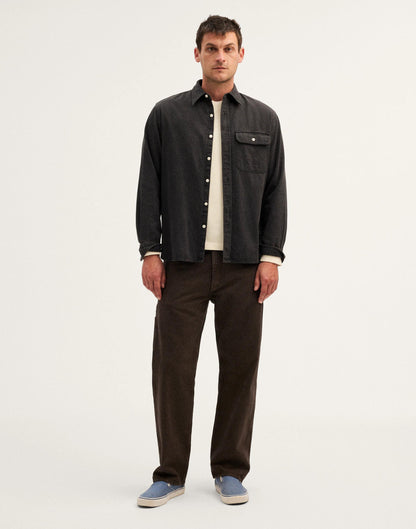 Madewell Single-Pocket Shirt in SoftFade Denim Draughton Wash