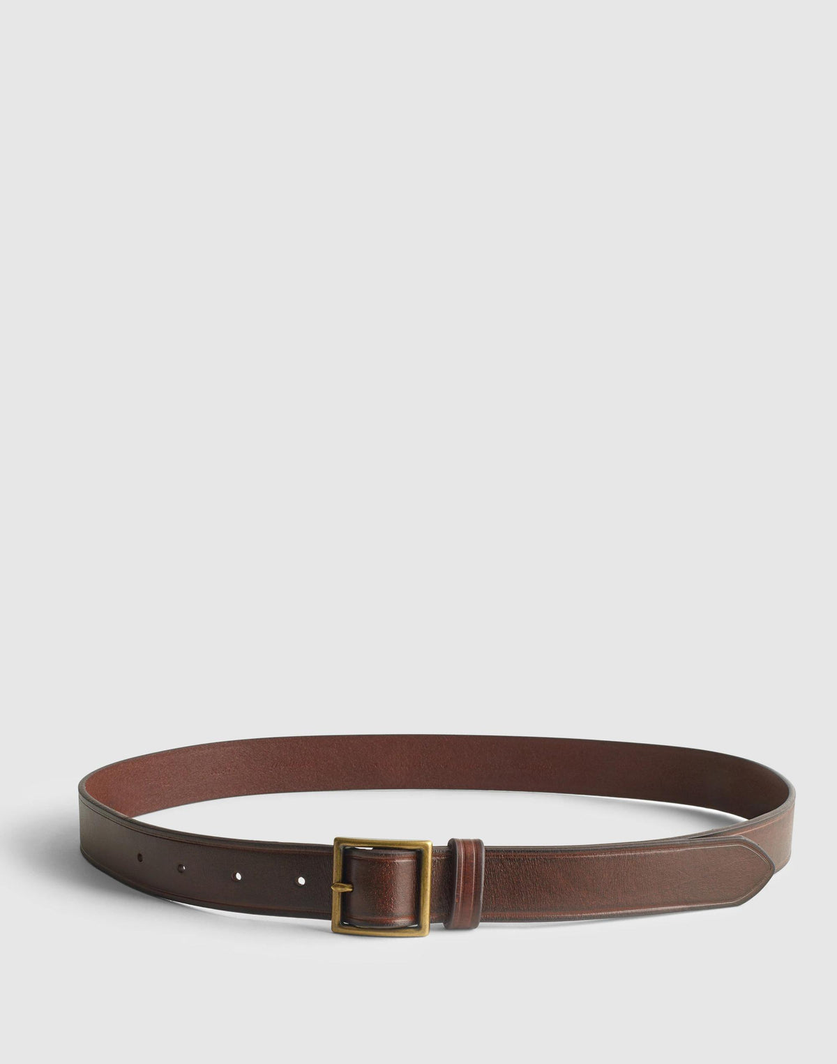 Madewell Modern Garrison Leather Belt Cherry Wood
