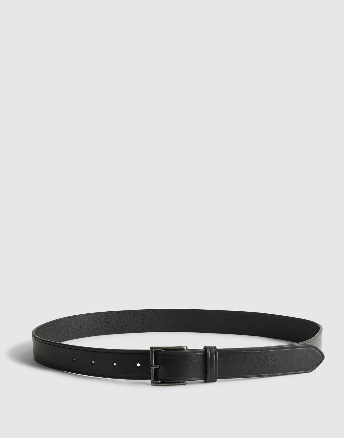 Madewell Modern Garrison Leather Belt True Black
