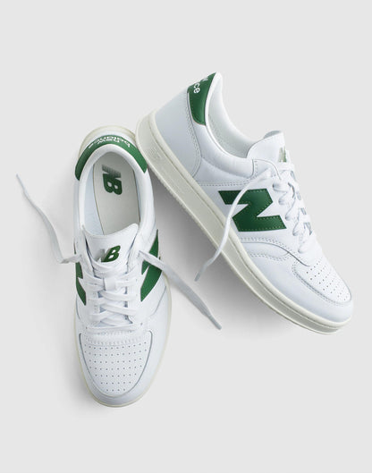 Madewell New Balance® T500 Sneakers White Dark Alpine Green