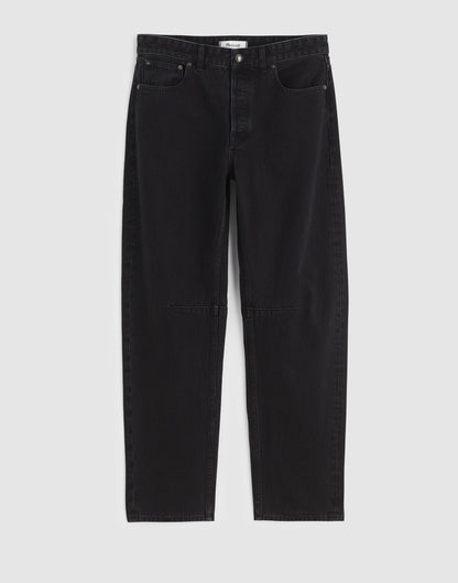 Madewell The Darted Barrel-Leg Jean Washed Black