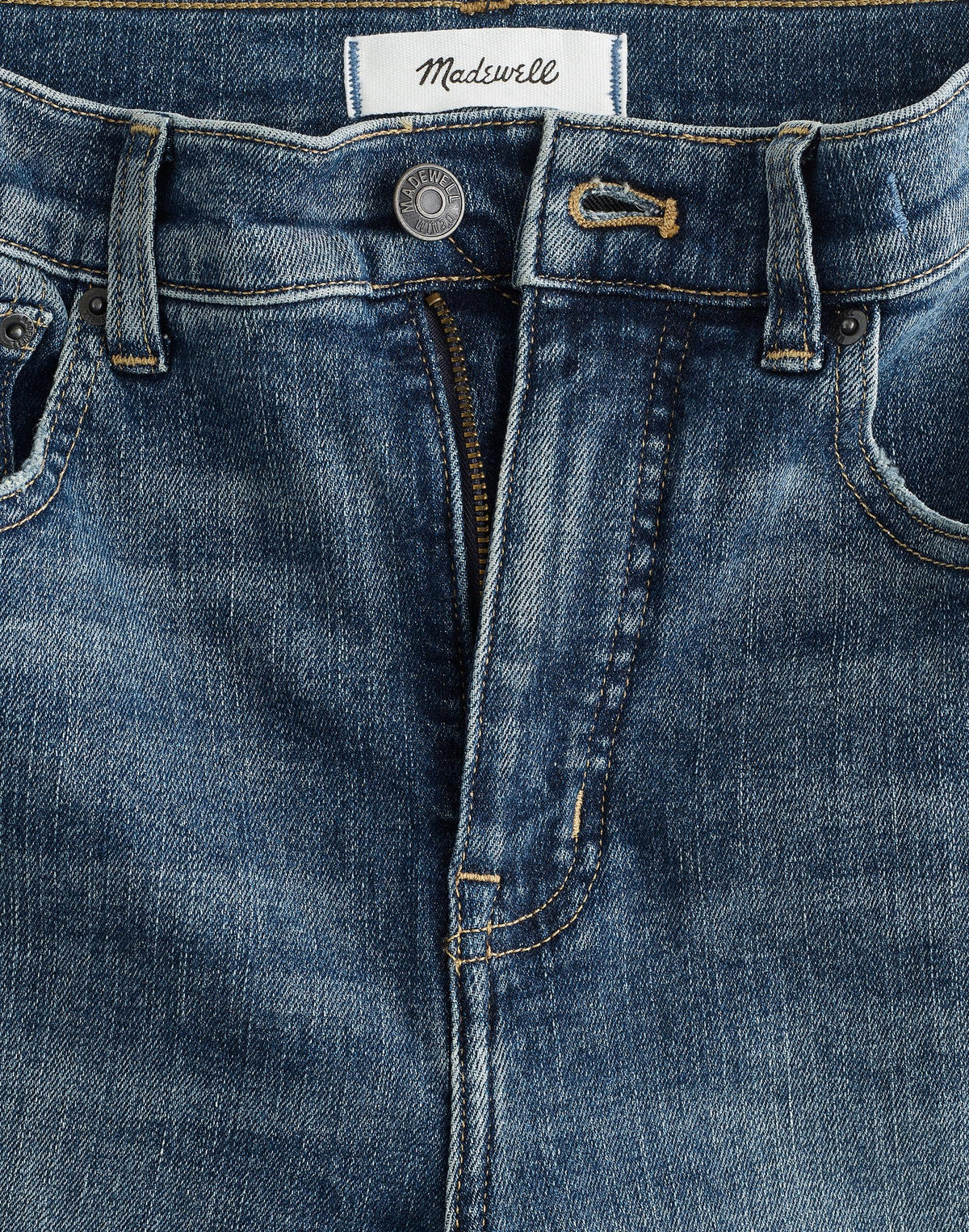 Madewell The Pencil Jean in Super Stretch Denim Concho Wash