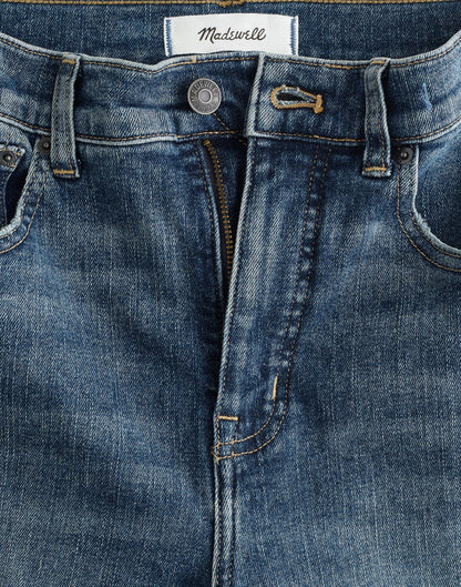 Madewell The Pencil Jean in Super Stretch Denim Concho Wash