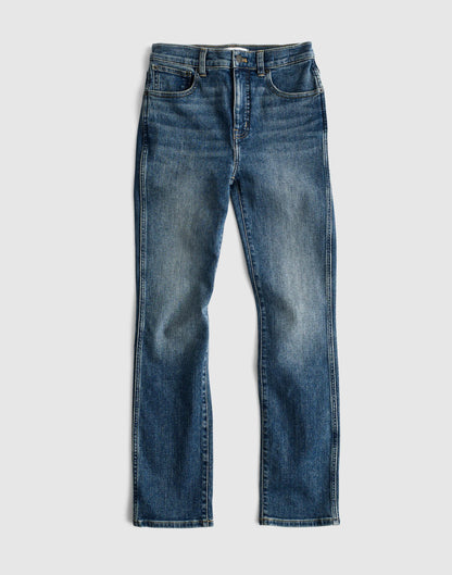 Madewell The Pencil Jean in Super Stretch Denim Concho Wash