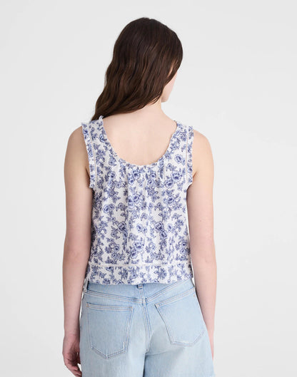 Madewell The Leah Top Sky Blue