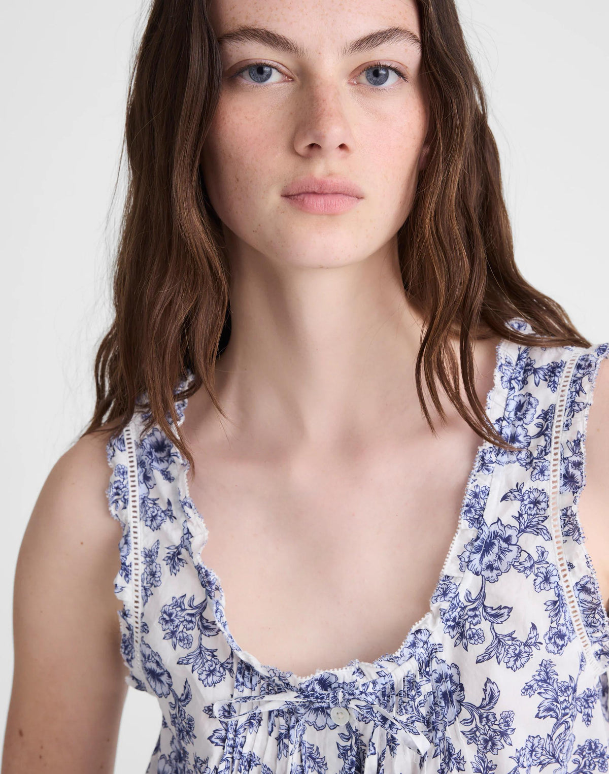 Madewell The Leah Top Sky Blue
