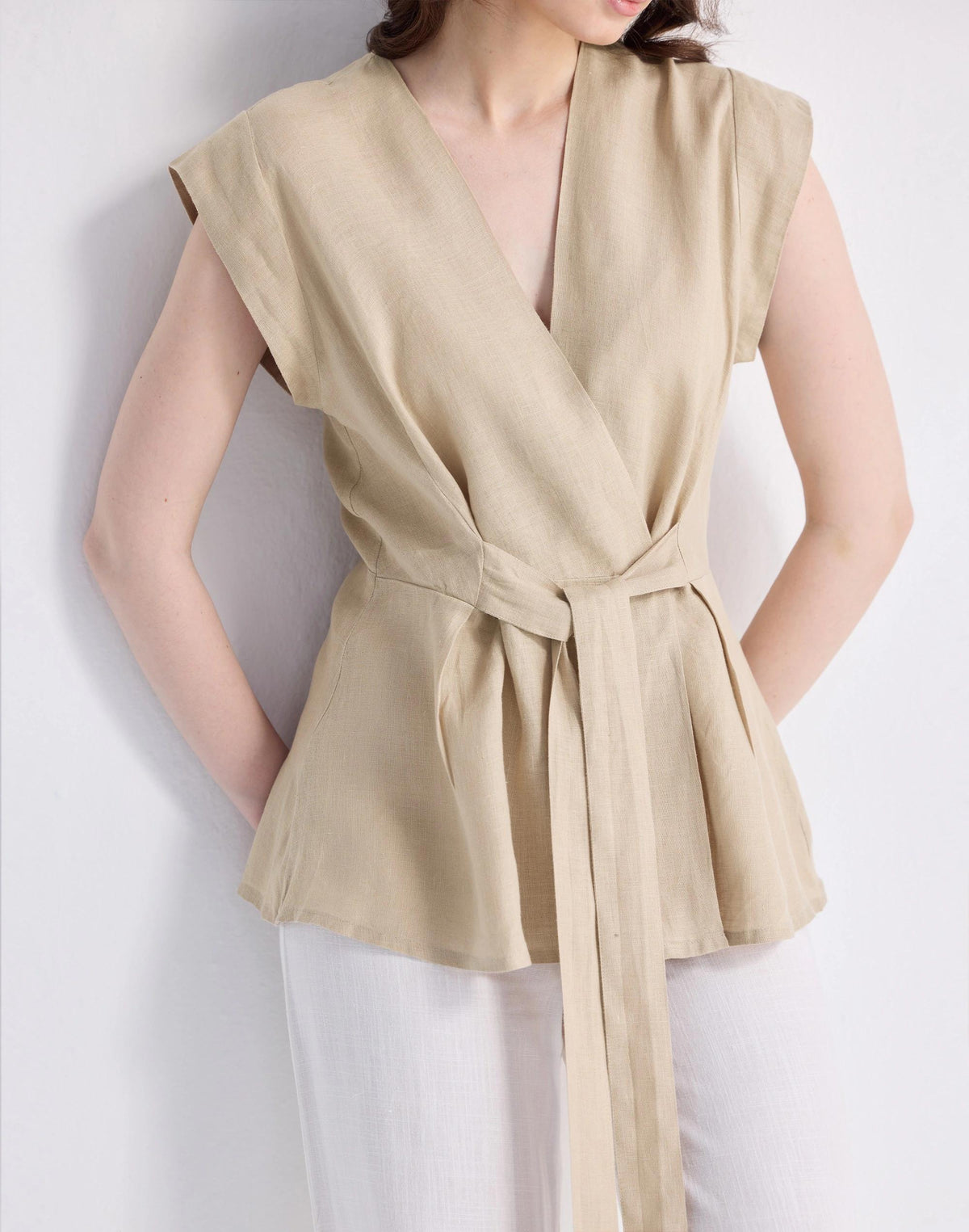 Madewell Reistor® Power Moves Hemp Short Sleeve Top in Neutral Beige Beige