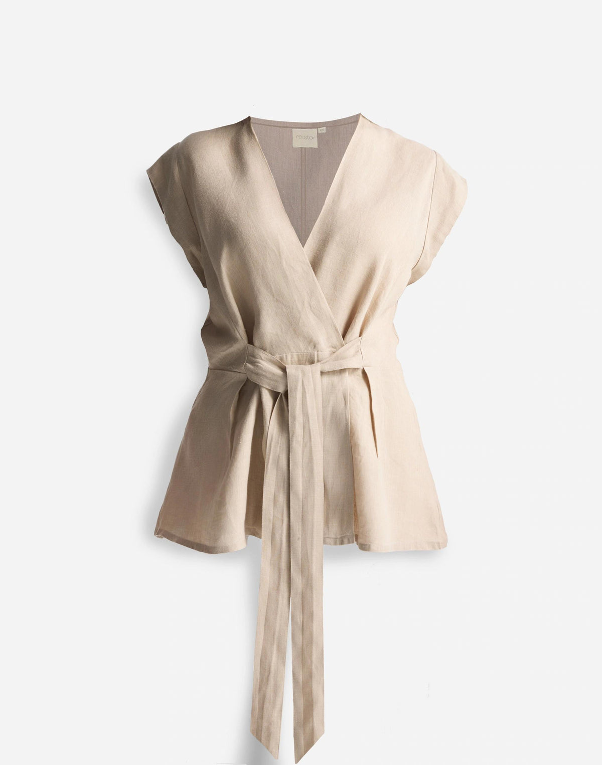 Madewell Reistor® Power Moves Hemp Short Sleeve Top in Neutral Beige Beige