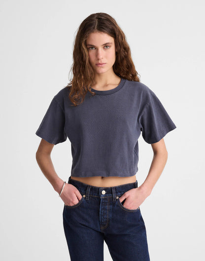Madewell Madewell x Benjamin Talley Smith The Sullivan Boxy Crop Tee Classic Navy
