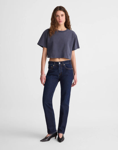 Madewell Madewell x Benjamin Talley Smith The Sullivan Boxy Crop Tee Classic Navy