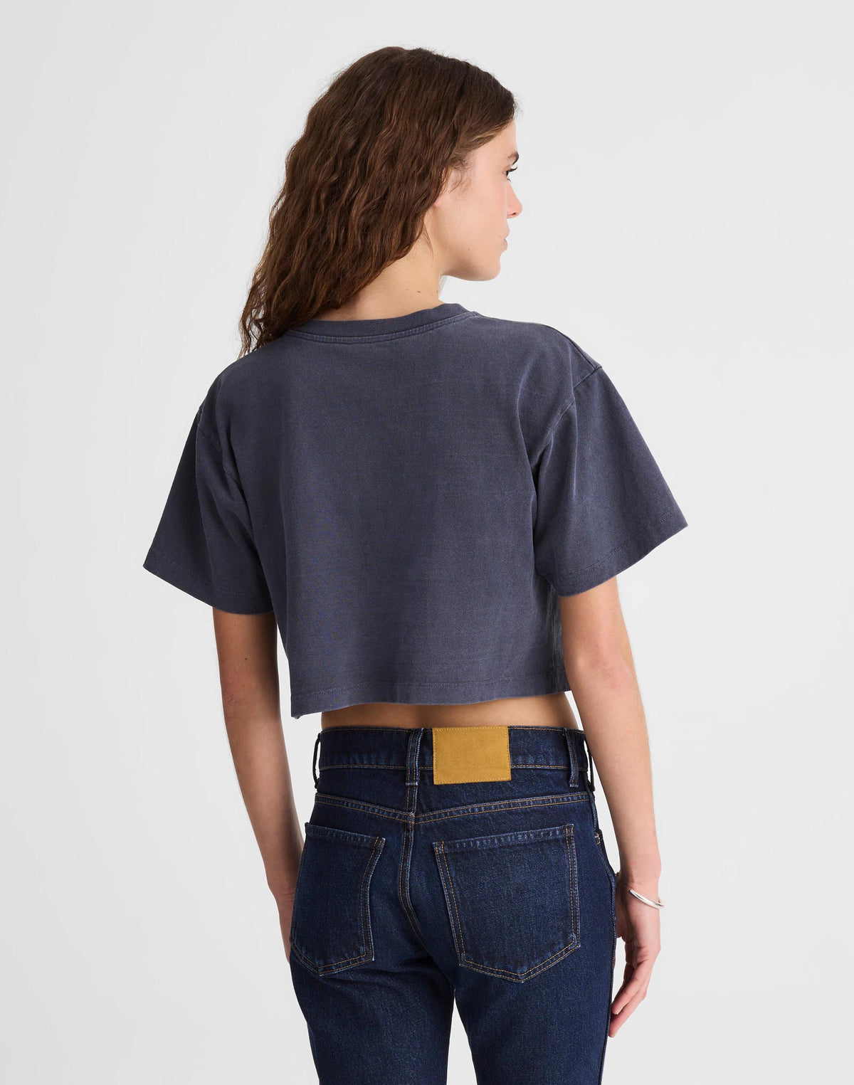 Madewell Madewell x Benjamin Talley Smith The Sullivan Boxy Crop Tee Classic Navy