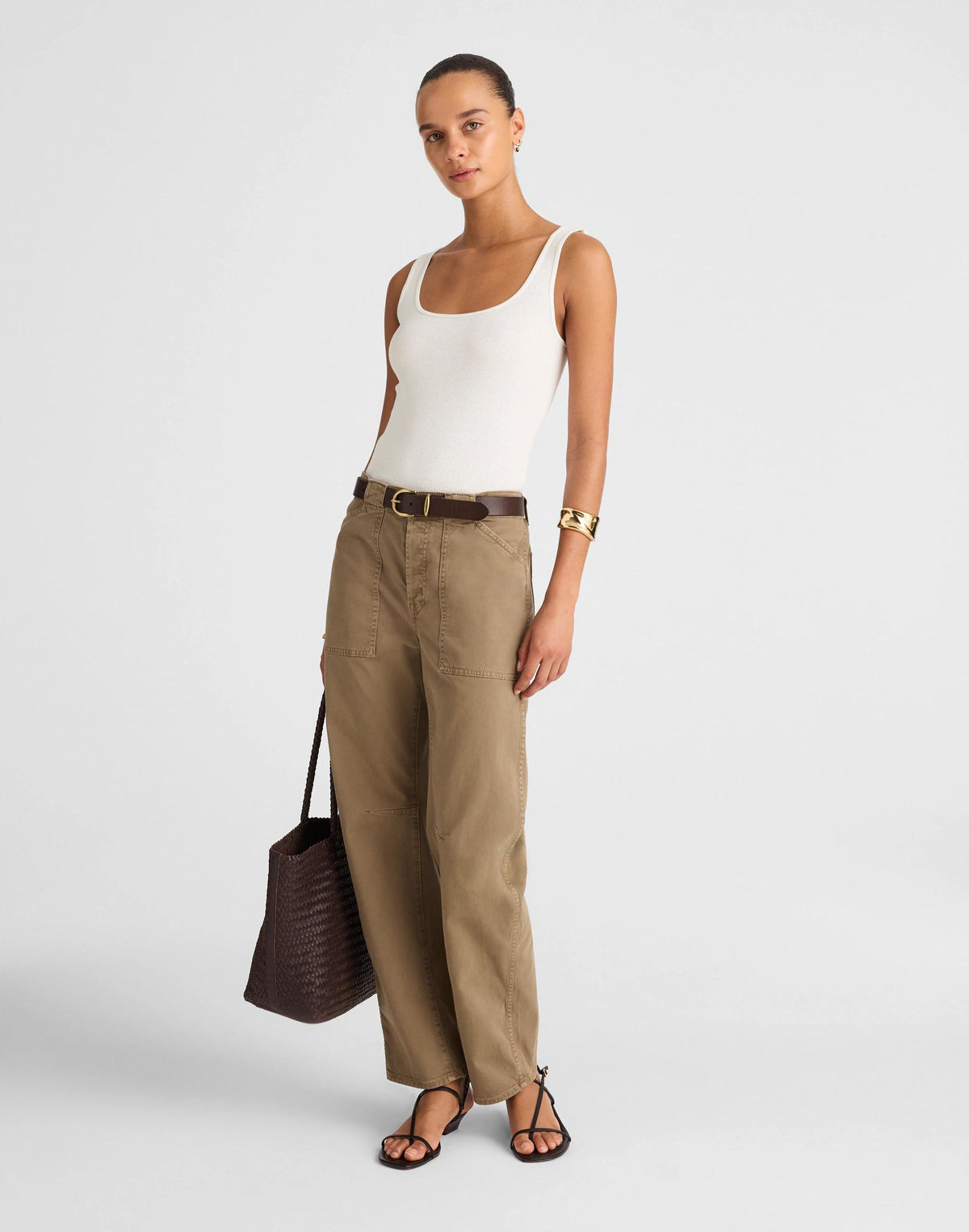 Madewell Scoopneck Tank White