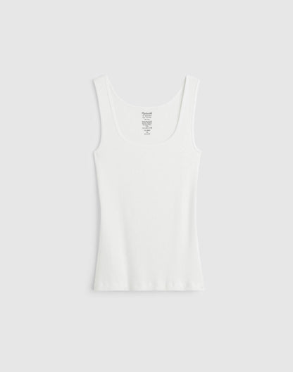 Madewell Scoopneck Tank White