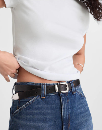 Madewell The '90s Crewneck Tee in Compact Cotton White