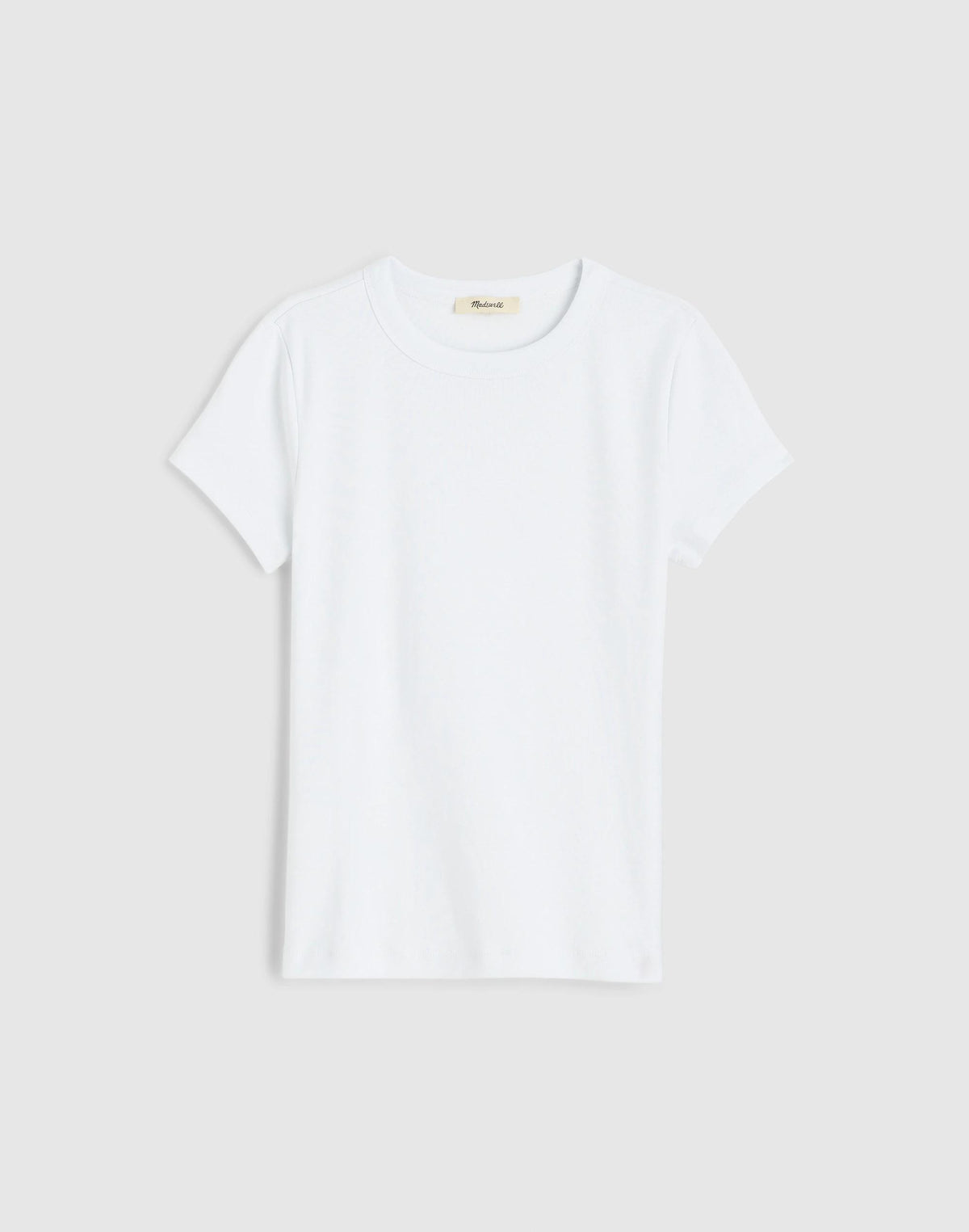 Madewell The '90s Crewneck Tee in Compact Cotton White