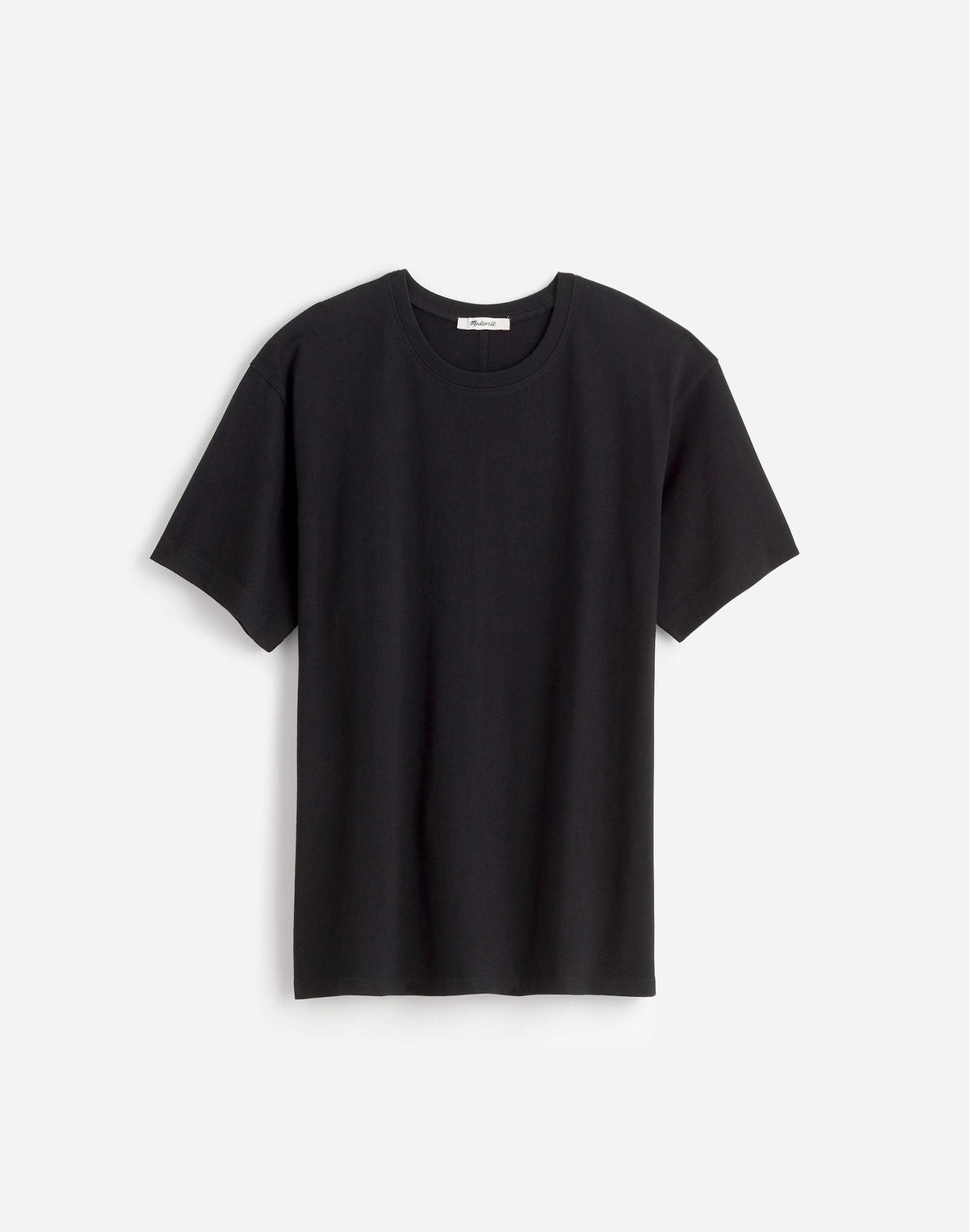 Madewell Cotton Relaxed Oversized Tee Jet Black