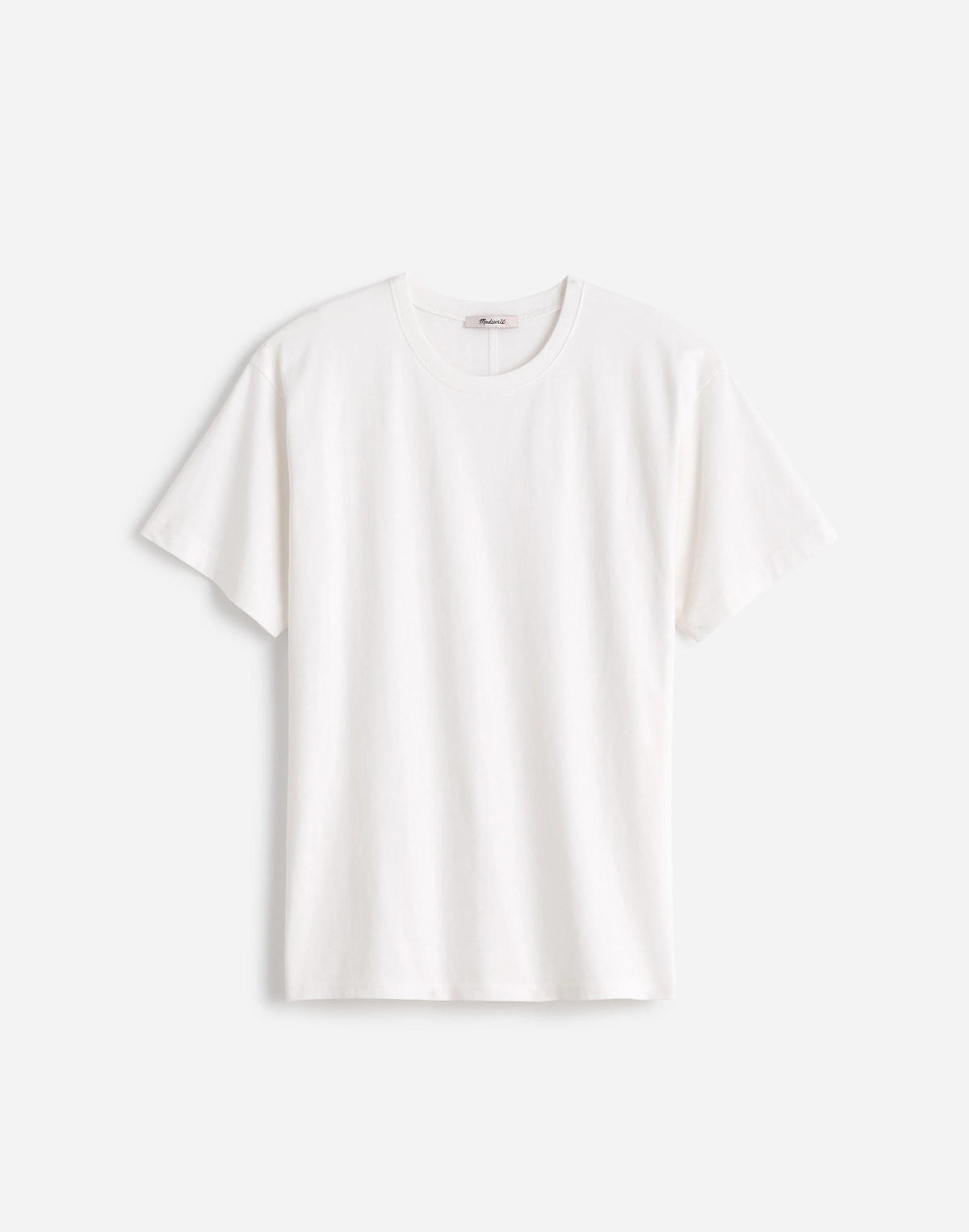 Madewell Cotton Relaxed Oversized Tee Eyelet White