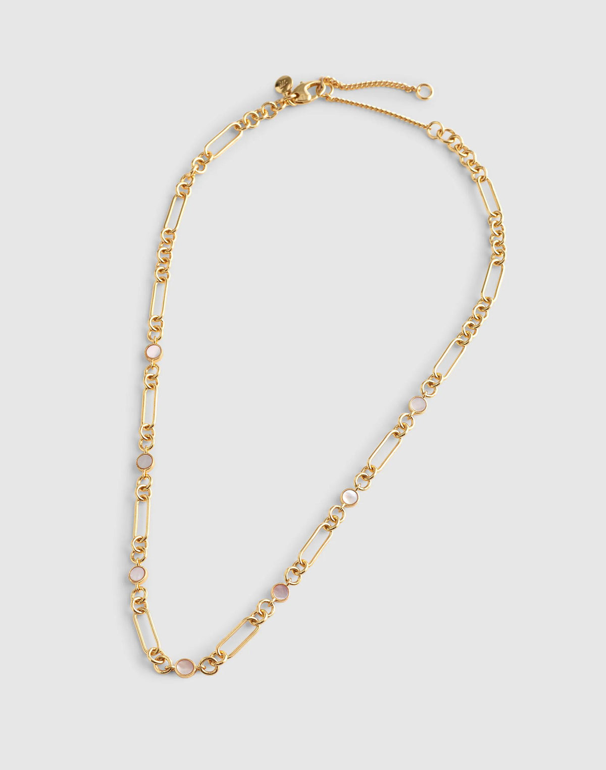 Madewell Mother-of-Pearl Mixed-Link Chain Necklace Mother Of Pearl