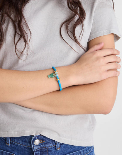 Madewell Semiprecious Paracord Charm Bracelet Classic Indigo