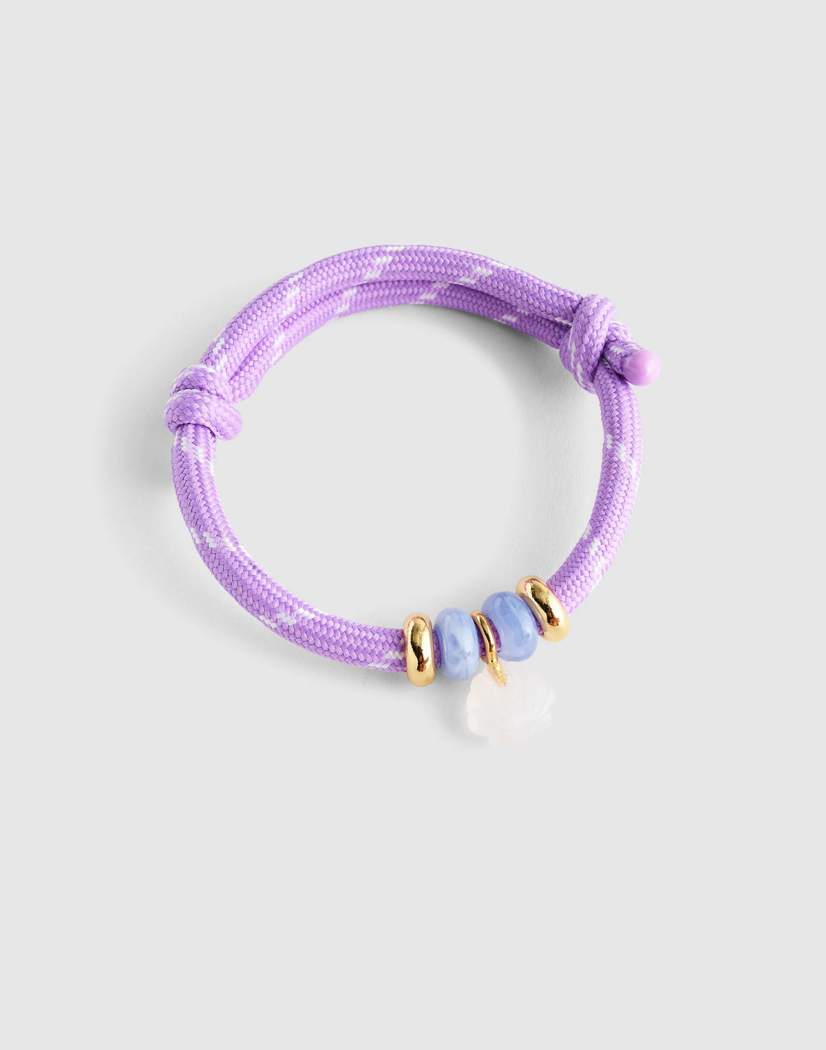 Madewell Semiprecious Paracord Charm Bracelet Warm Wisteria