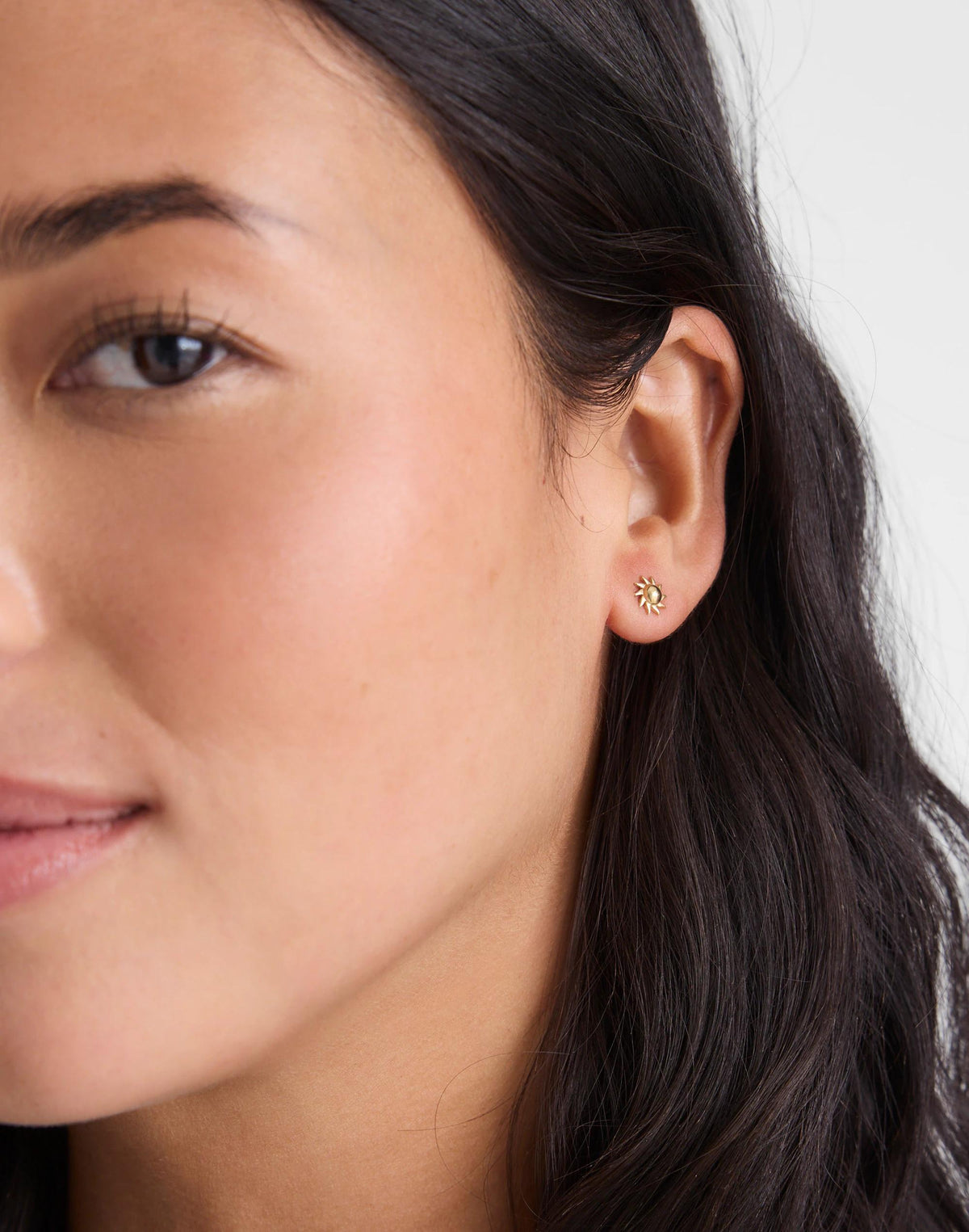 Madewell Demi-Fine Sun Stud Earrings 14k Gold