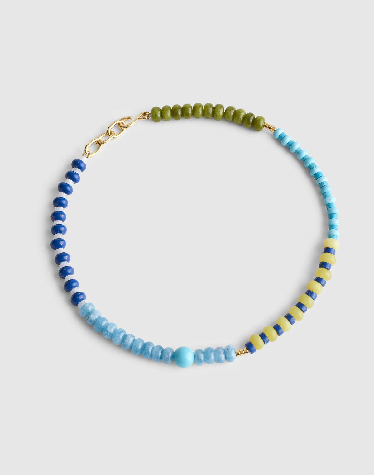 Madewell Semiprecious Beaded Choker Necklace Classic Indigo